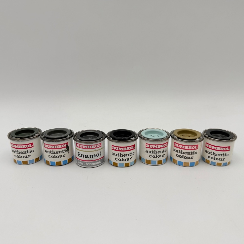 Humbrol Authentic Colour Enamel Paint Tins Lot of 7 German Military Colors Mixed